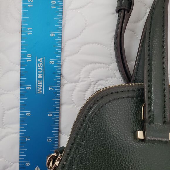 Kate Spade Patterson Drive Dome Satchel Purse Handbag Crossbody Strap Dark Green - Picture 17 of 17